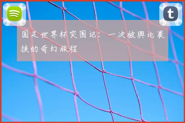 国足世界杯突围记:一次被舆论裹挟的奇幻旅程